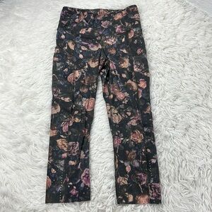 Lululemon Fast & Free Crop II Nulux 19" Peony Multi